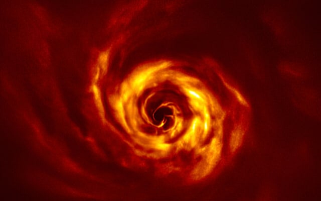 Astronomers may have witnessed a planet's birth