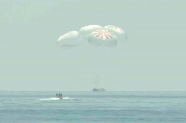 SpaceX Crew Dragon completes historic mission with an ocean landing
